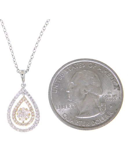 PEAR DIAMOND PENDANT (TP1375)