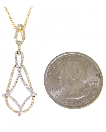 PEAR STYLE DIAMOND PENDANT (TP1386)
