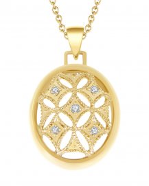OVAL STYLE DIAMOND PENDANT (TP1394)