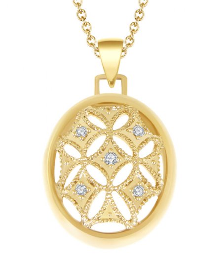 OVAL STYLE DIAMOND PENDANT (TP1394)
