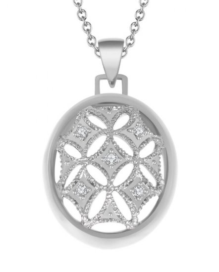 OVAL STYLE DIAMOND PENDANT (TP1394)