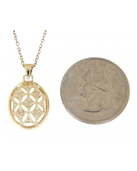 OVAL STYLE DIAMOND PENDANT (TP1394)