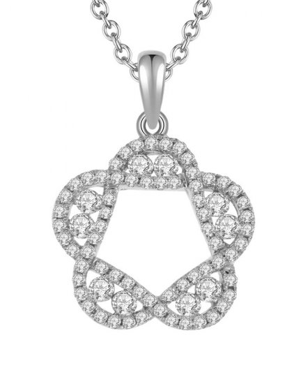FLORAL STYLE DIAMOND PENDANT (TP1399)
