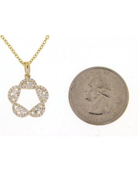 FLORAL STYLE DIAMOND PENDANT (TP1399)