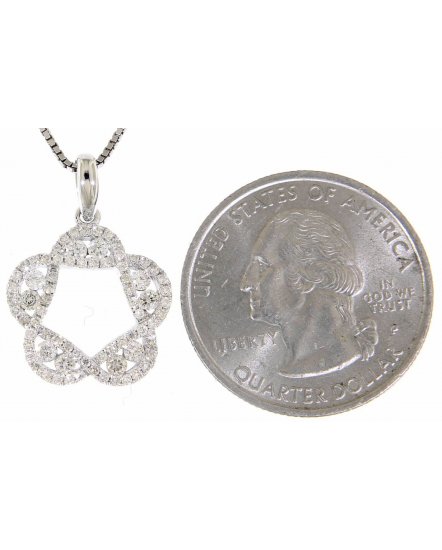 FLORAL STYLE DIAMOND PENDANT (TP1399)