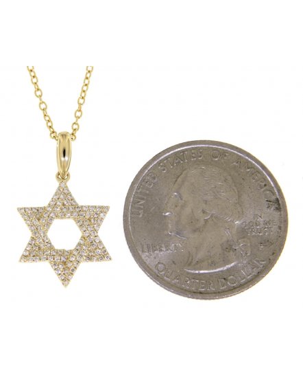 JEWISH STAR DIAMOND PENDANT (TP1402)