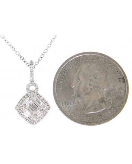 RHOMBUS STYLE DIAMOND PENDANT (TP1416)