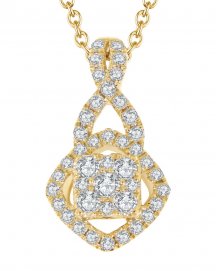 RHOMBUS DIAMOND PENDANT (TP1417)
