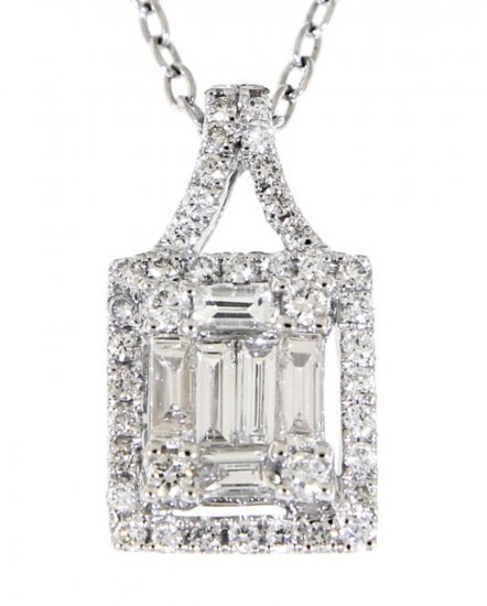 BAGUETTE DIAMOND PENDANT (TP1427)