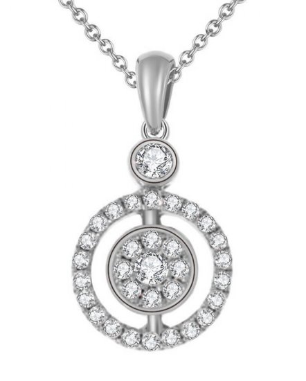 ROUND CLUSTER  DIAMOND PENDANT (TP1432)