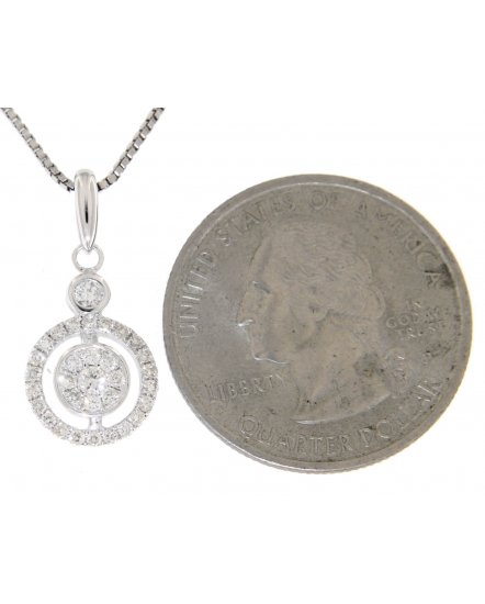 ROUND CLUSTER  DIAMOND PENDANT (TP1432)