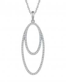 OVAL STYLE DIAMOND PENDANT (TP1437)