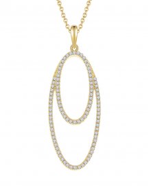 OVAL STYLE DIAMOND PENDANT (TP1437)