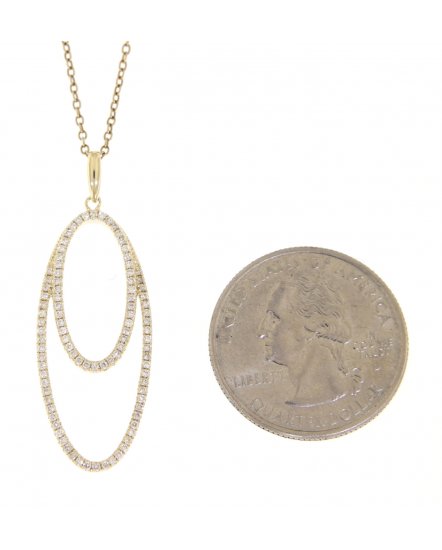 OVAL DIAMOND PENDANT (TP1437)