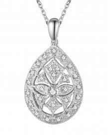 PEAR STYLE DIAMOND PENDANT (TP1438)