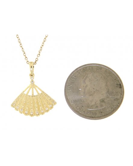 FAN DIAMOND PENDANT (TP1439)