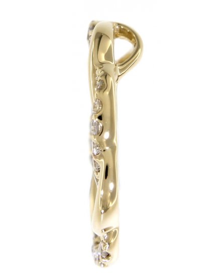 CRISS CROSS ROUND DIAMOND PENDANT (TP1444)