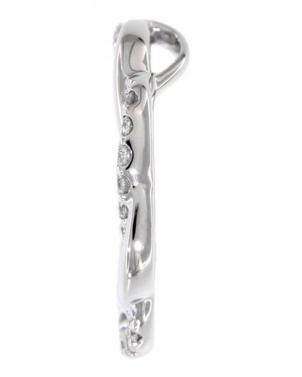 CRISS CROSS ROUND DIAMOND PENDANT (TP1444)