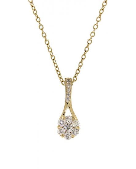 FLORAL STYLE DIAMOND PENDANT (TP1450)