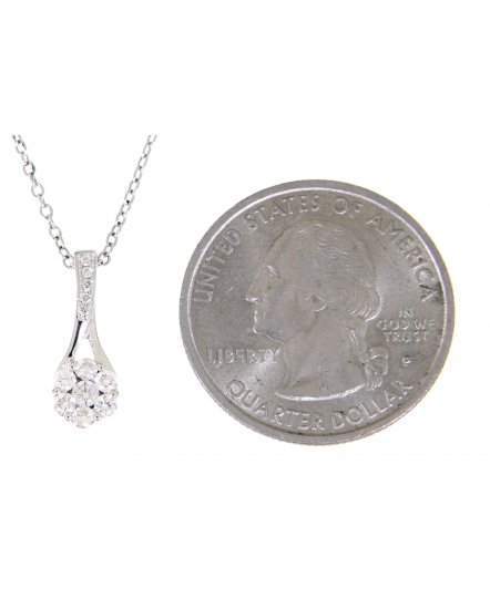 FLORAL STYLE DIAMOND PENDANT (TP1450)