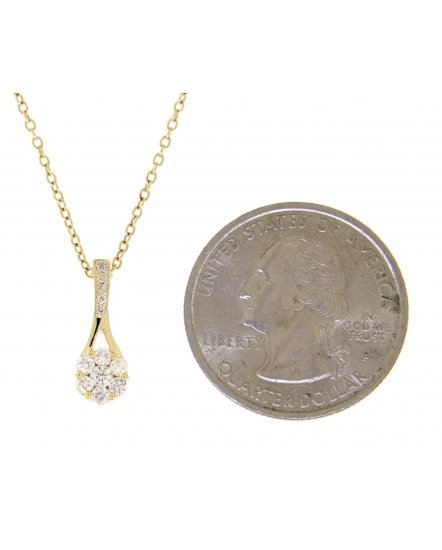 FLORAL STYLE DIAMOND PENDANT (TP1450)