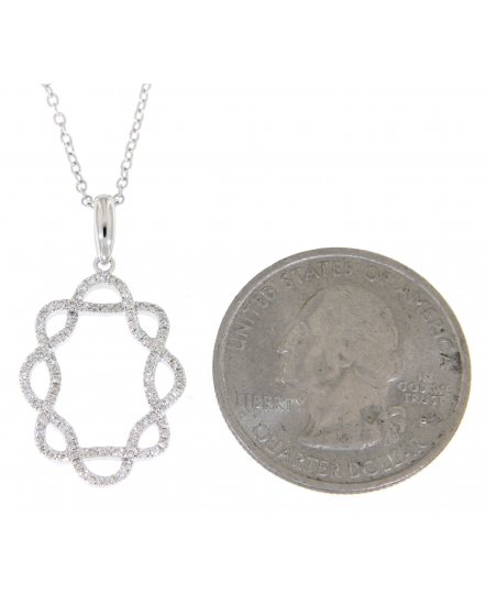 OVAL STYLE DIAMOND PENDANT (TP1456)