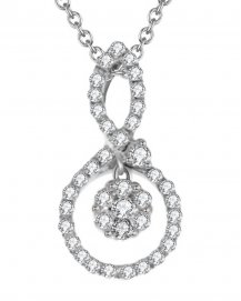 ROUND CLUSTER  DIAMOND PENDANT (TP1458)