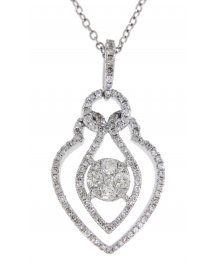 LEAF STYLE DIAMOND PENDANT (TP1459)