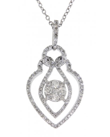 LEAF STYLE DIAMOND PENDANT (TP1459)