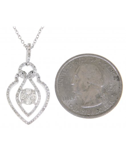 LEAF STYLE DIAMOND PENDANT (TP1459)
