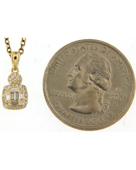 BAGUETTE DIAMOND PENDANT (TP1464)