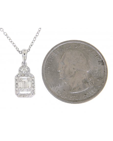 BAGUETTE DIAMOND PENDANT (TP1467)