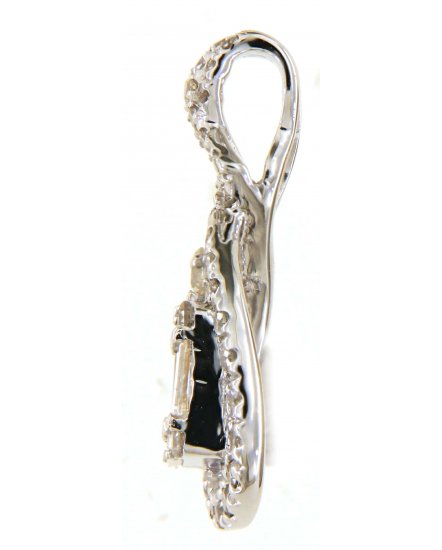PEAR STYLE BAGUETTE DIAMOND PENDANT (TP1470)