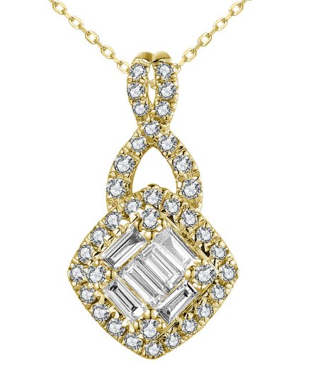 BAGUETTE DIAMOND PENDANT (TP1471)