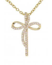 CROSS DIAMOND PENDANT (TP1474)