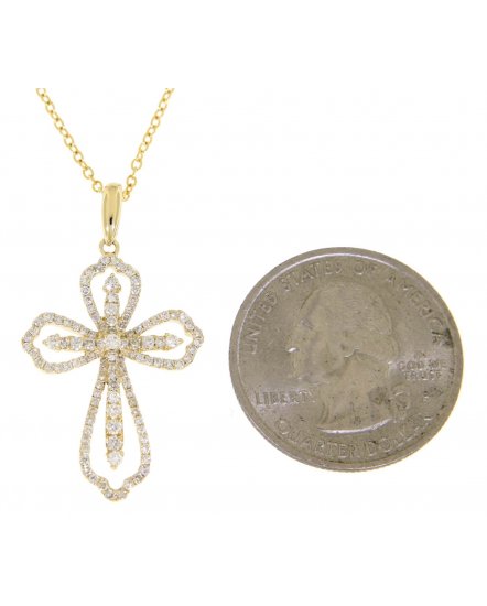 CROSS DIAMOND PENDANT (TP1477)
