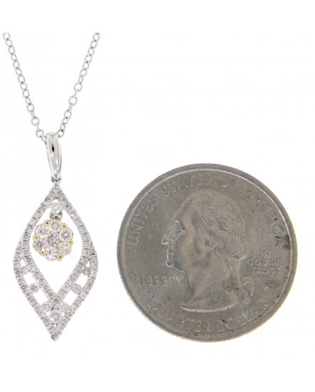MARQUISE STYLE DIAMOND PENDANT (TP1482)