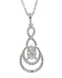 OVAL STYLE DIAMOND PENDANT (TP1484)