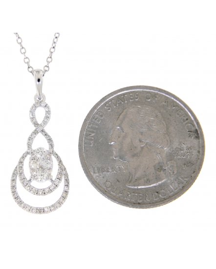 OVAL STYLE DIAMOND PENDANT (TP1484)