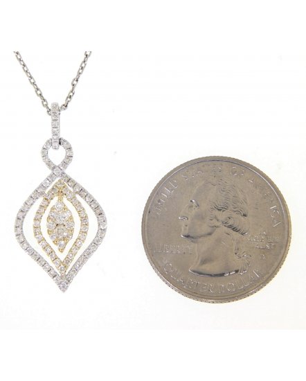 LEAF DIAMOND PENDANT (TP1486)