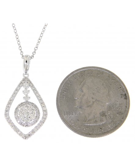 LEAF STYLE DIAMOND PENDANT (TP1487)