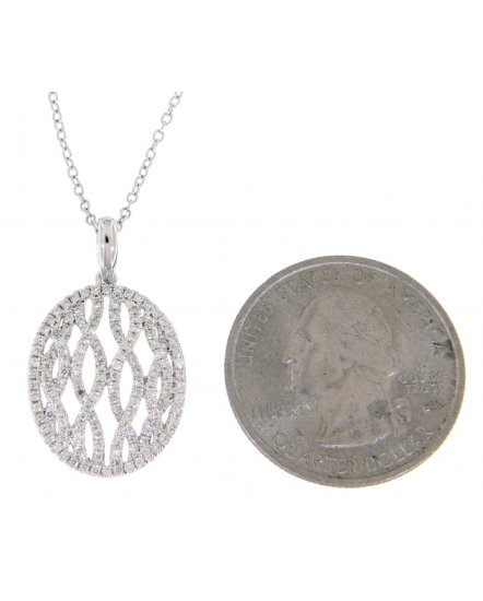 OVAL STYLE DIAMOND PENDANT (TP1490)