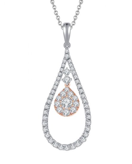 PEAR STYLE DIAMOND PENDANT (TP1493)
