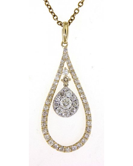 PEAR STYLE DIAMOND PENDANT (TP1493)
