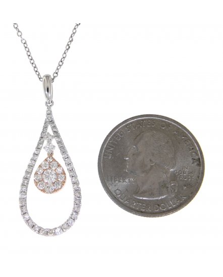 PEAR STYLE DIAMOND PENDANT (TP1493)