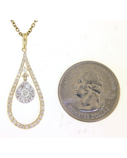PEAR STYLE DIAMOND PENDANT (TP1493)