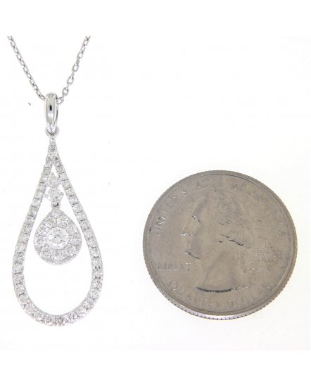 PEAR STYLE DIAMOND PENDANT (TP1493)