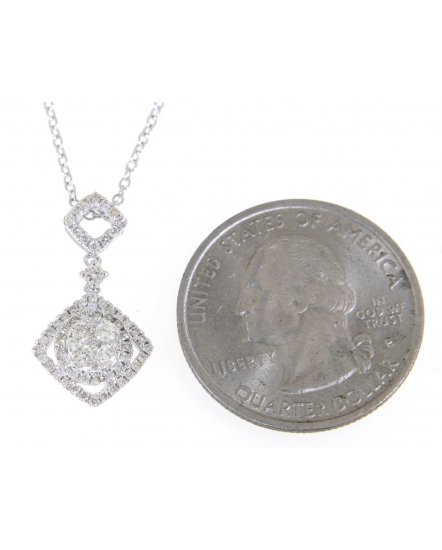RHOMBUS STYLE DIAMOND PENDANT (TP1498)