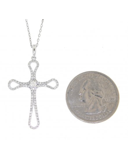 CROSS DIAMOND PENDANT (TP1540)