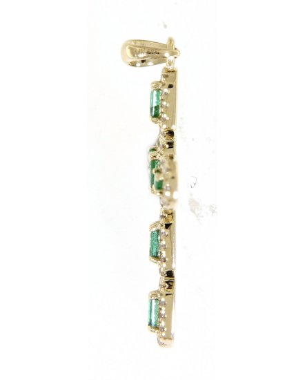 CROSS EMERALD DIAMOND PENDANT (TP1552)